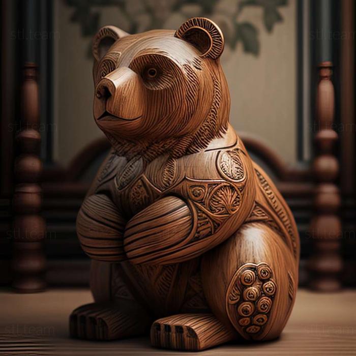 3D модель Ведмідь Войтек - відома тварина (STL)